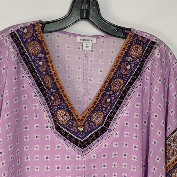 Sundance V Neck Boho Modal Blouse Size XS - Picture 3 of 8